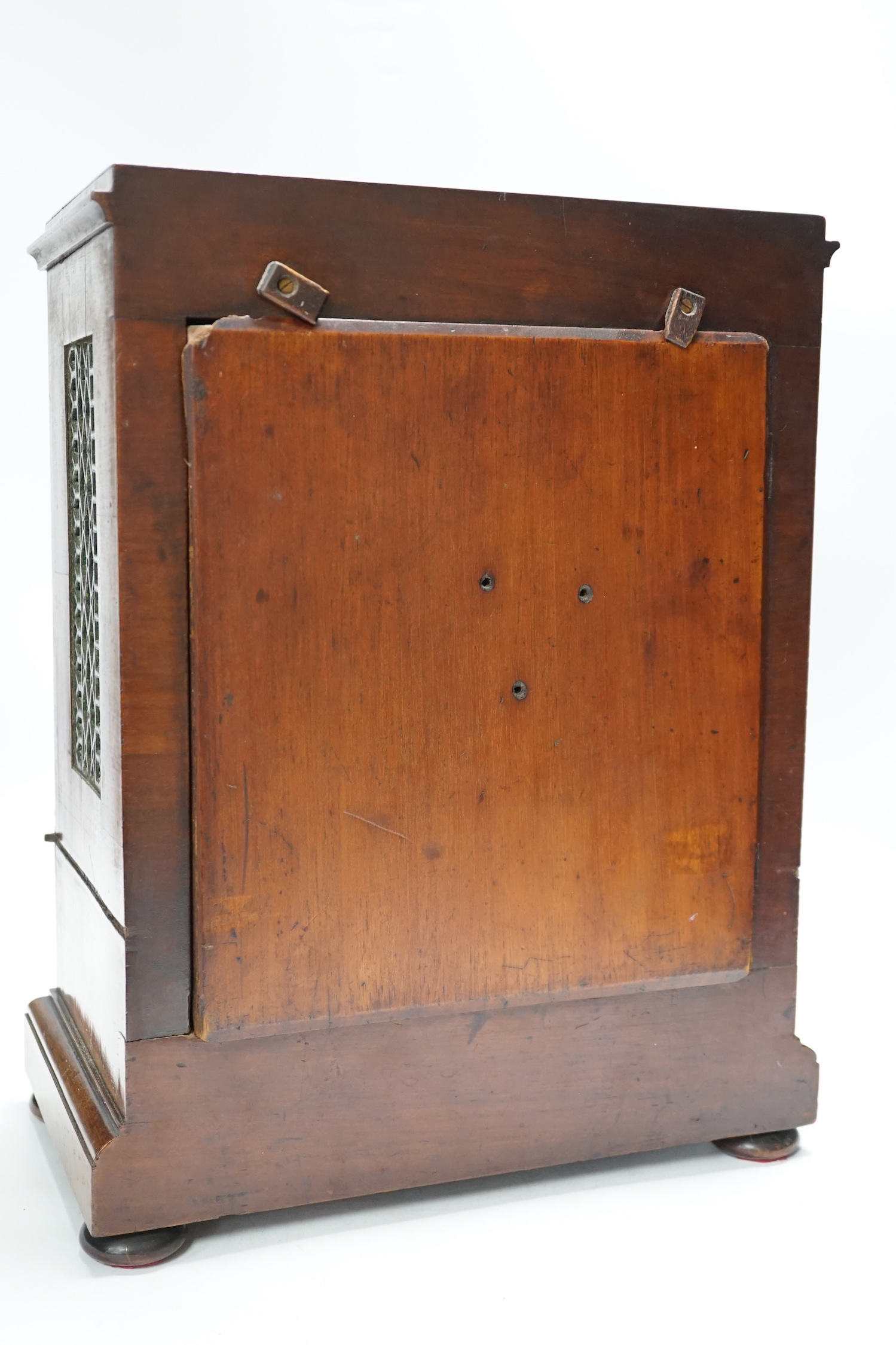 A George IV twin fusee mahogany bracket clock, 40cm